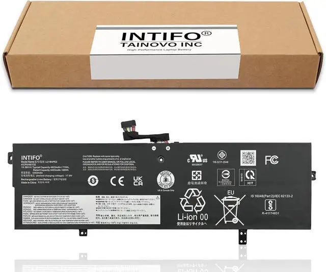 Alt view image 2 of 7 - 71Wh L21B4PE2 Laptop Battery Compatible with Lenovo IdeaPad Yoga 7-16IAP7 7-14IAL7 7-14ARB7 Series L21L4PE0 L21M4PE3 5B11F38379 5B11F38372 5B11F38367 5B11N51726 5B11N51740 5B11N51762