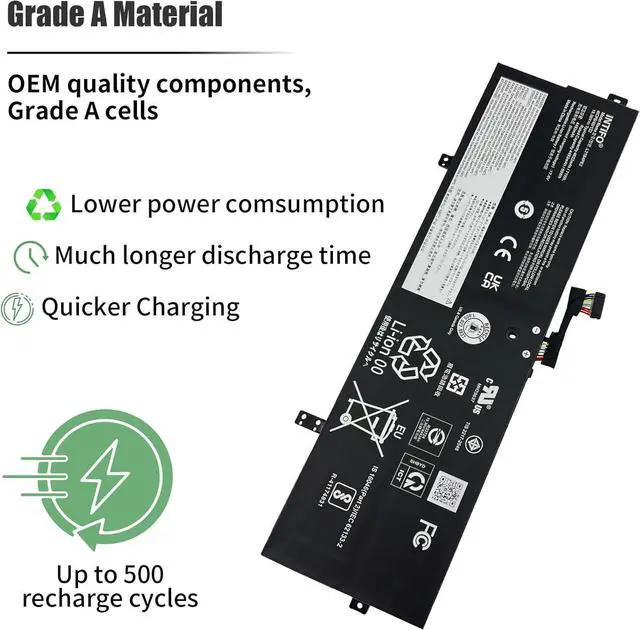 Alt view image 4 of 7 - 71Wh L21B4PE2 Laptop Battery Compatible with Lenovo IdeaPad Yoga 7-16IAP7 7-14IAL7 7-14ARB7 Series L21L4PE0 L21M4PE3 5B11F38379 5B11F38372 5B11F38367 5B11N51726 5B11N51740 5B11N51762