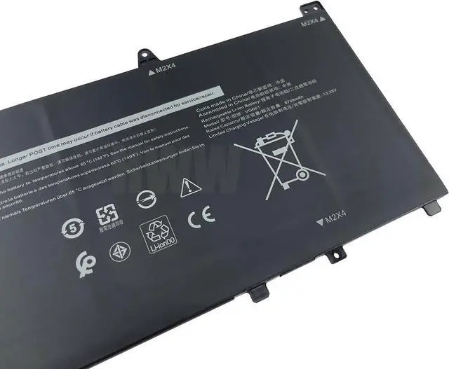 Alt view image 3 of 4 - HWW New 11.4V 80.5Wh 6709mAh VG661 Replacement Battery Compatible with Dell Alienware X14 R1 R2 V4N84 Series
