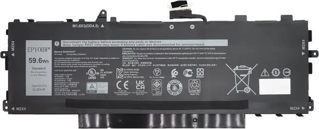 Main image of GHJC5 Laptop Battery 59.6Wh 4900mAh 3-Cell 11.55V Compatible with Dell Latitude 9420 9430 / Dell Latitude 9420 9430 2-in-1 Series 3VV58 0JJ4XT