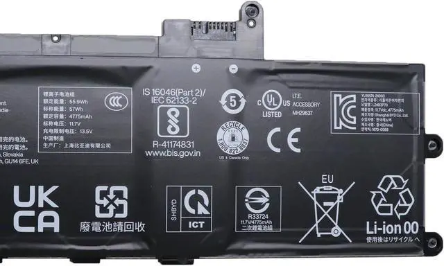 Alt view image 3 of 4 - L24B3P70 Laptop Battery 57Wh 4875mAh 11.7V Compatible with Lenovo ThinkPad X1 Carbon 13th Gen / X1 2-in-1 Gen 10 Series SB11M89901 5B11M90100 SB11M89900 5B11M90099 SB11M89898 5B11M90097