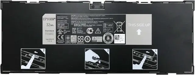 Main image of 9MGCD Laptop Battery 32Wh 4220mAh 7.4V Compatible with Dell Venue 11 Pro 5130 5130-9356 Venue 11 Pro 32 Series Laptop XMFY3 0XMFY3 VYP88 T8NH4 0T8NH4 XRXMG T06G 312-1453 451-BBGS 451-BBIN