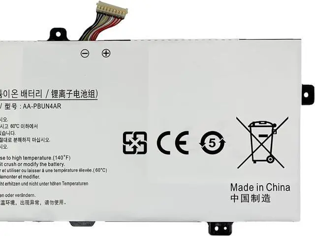 Alt view image 3 of 5 - AA-PBUN4AR Laptop Battery 39Wh 5120mAh 7.7V Compatible with Samsung Notebook 9 Spin 900X5L 940X3L NP900X5L NP940X3L NT900X5P NT900X5W NT900X5H NT900X5L NT900X5M NT901X5L Series BA43-00375A