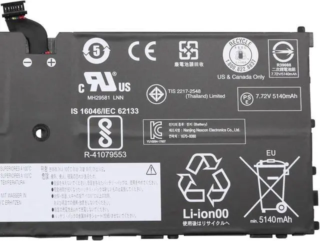 Alt view image 3 of 5 - L16L4P91 Laptop Battery 42Wh 5440mAh 7.72V 4-Cells Compatible with Lenovo ThinkPad X1 Tablet 3rd Gen 20KJ 20KK Series 01AV454 SB10K97599 SB10T83162 5B10W13919