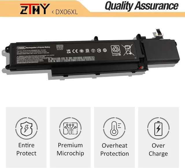 Alt view image 5 of 7 - ZTHY DX06XL Laptop Battery Compatible with HP Omen X 2S 15-DG 15-DG0000NC 15-DG0001NC 15-DG0003NC 15-DG0010NR 15-DG0018TX 15-DG0020TX 15-DG0075CL Series L32749-005 HSTNN-DB9B L32701-2C1 11.55V 72.9Wh