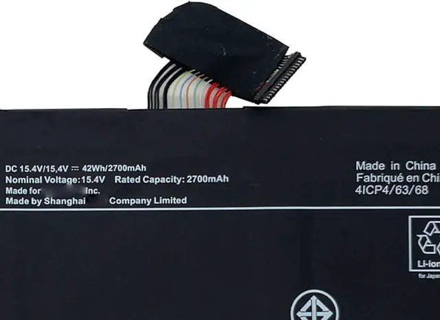 Alt view image 4 of 5 - PA5331U-1BRS Laptop Battery 42Wh 2700mAh 15.4V Compatible with Toshiba Dynabook Portege A30-E Terca A40-E X30L-G R30 R30-A R30-A-134 R30 R30-E-10K R30-E-10X Series PA5331U