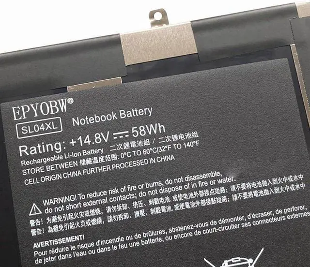 Alt view image 2 of 4 - SL04XL Laptop Battery 58Wh 4000mAh 14.8V Compatible with HP Envy Spectre 14-3000EA 14-3000EG 14-3000EX 14-3001TU 14-3001XX 14-3002TU 14-3003TU Series 665054-151 665054-171 665054-251