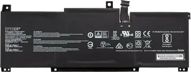 Main image of BTY-M493 Laptop Battery 39.3Wh 3448mAh 11.4V Compatible with MSI Modern 14 B11 B11MOU B11MOU-861IN B11MOU-869MY B11MOU-862IN B11MOU-852VN B11MOU-636RU Series 3ICP5/71/74