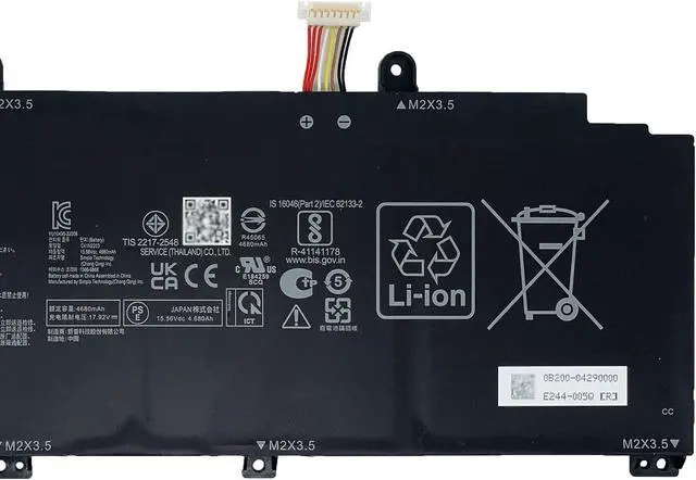 Alt view image 3 of 5 - C41N2203 Laptop Battery 75Wh Compatible with ASUS ROG Flow X13 GV302NA GV302NF GV302NI GV302NJ GV302NU GV302NV GV302XA GV302XI GV302XU GV302XV Series 0B200-04290000 4ICP6/64/72