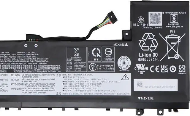 Alt view image 4 of 5 - L22M3PA3 Laptop Battery 47Wh Compatible with Lenovo IdeaPad Slim 5-14IRL8 5-14ABR8 5-14IMH9 5-14AHP9 5-14IRU9 5-16ABR8 5-16IMH9 Series SB11K39363 5B11K39362 SB11N45424 5B11N45396 L22C3PA3