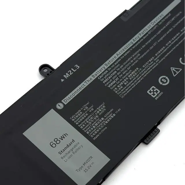 Alt view image 2 of 7 - MV07R Laptop Battery Replacement for Dell G3 15 3500 3590 3700 3790 G5 5500 5505 SE Series JJRRD 0JJRRD 266J9 72WGV W5W19 P89F MVO7R PN1VN M4GWP MV07R