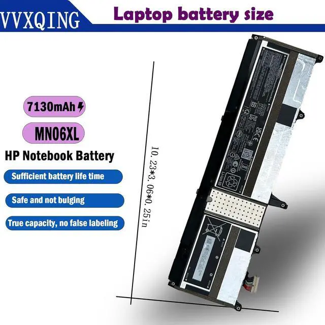 Alt view image 6 of 7 - MN06XL Laptop Battery Compatible with HP ZBook Studio 16 G9 Mobile Workstation/ZBook Studio 16 G10 Mobile Workstation Series TPN-DB1B M82230-005 M82220-2C1