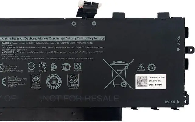 Alt view image 4 of 6 - GHJC5 Short Wire Laptop Battery 59.6Wh 4900mAh 3-Cell 11.55V Compatible with Dell Latitude 9420 9430 / Dell Latitude 9420 9430 2-in-1 Series 3VV58 0JJ4XT