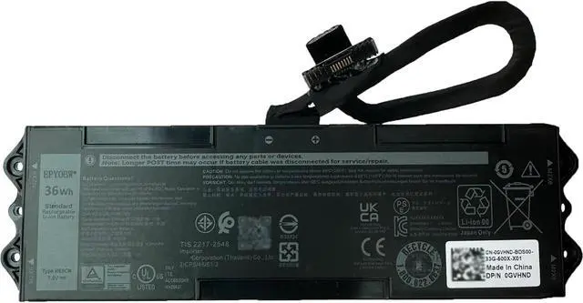 Main image of R65CN Laptop Battery 36Wh 4615mAh 7.8V Compatible with Dell Latitude 7030 Rugged Extreme Tablet T18G T18G001 Series 0GVHND GVHND