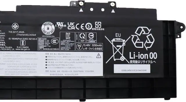 Alt view image 3 of 5 - L23C4P71 Laptop Battery 52.5Wh 3392mAh 15.48V Compatible with Lenovo ThinkPad T16 Gen 3 Series SB11H56310 5B11H56409 L23M4P70 SB11H56311 5B11H56410 L23M4P71 L23C4P72 SB11H56313 5B11H56412