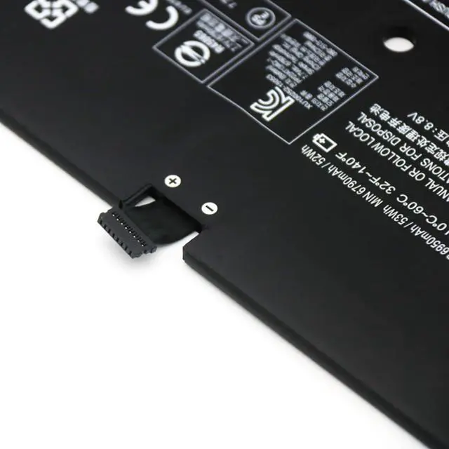 Alt view image 4 of 5 - L15M4P20 Laptop Battery 53Wh 6950mAh 7.7V Compatible with Lenovo IdeaPad Yoga 900S-12ISK Series 5B10J50660 5B10J50662 L15L4P20 5B10J66116