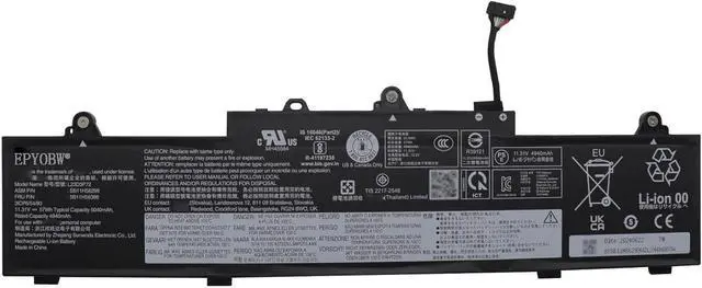Main image of L23D3P72 Laptop Battery 57Wh 5040mAh 11.31V Compatible with Lenovo ThinkPad L14 Gen 5 21L1 21L2 21L5 21L6 / ThinkPad L16 Gen 1 21L3 21L4 21L7 21L8 Series L23M3P71 SB11H56297 5B11H56396