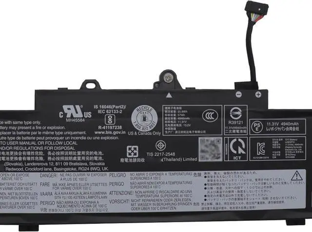 Alt view image 3 of 5 - L23D3P72 Laptop Battery 57Wh 5040mAh 11.31V Compatible with Lenovo ThinkPad L14 Gen 5 21L1 21L2 21L5 21L6 / ThinkPad L16 Gen 1 21L3 21L4 21L7 21L8 Series L23M3P71 SB11H56297 5B11H56396