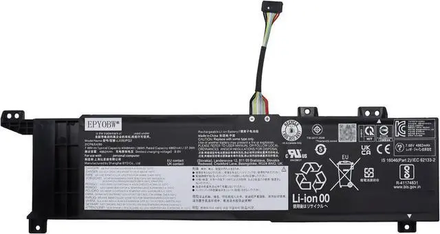 Main image of L22B2PG2 Laptop Battery 38Wh 4948mAh 2-Cell 7.68V Compatible with Lenovo V14 G4 AMN / V15 G4 AMN / V15 G4 IAN Series L22D2PG2 L22M2PG2