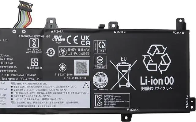 Alt view image 3 of 5 - L21C4P74 Laptop Battery 72Wh 4640mAh 15.52V Compatible with Lenovo ThinkPad Z16 Gen 1 / ThinkPad Z16 Gen 2 Series L21M4P77 L21D4P76