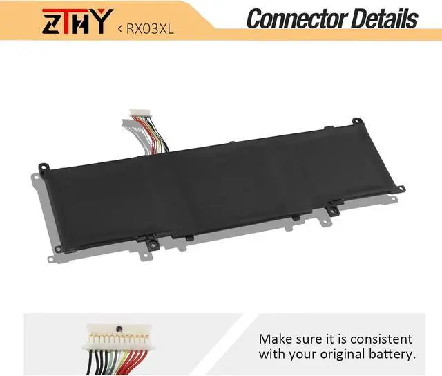 Alt view image 4 of 7 - ZTHY 56.04Wh RX03XL Laptop Battery Replacement for HP ProBook 440 445 460 465 G11 EliteBook 630 640 645 660 G11 Series HSTNN-WB0H N69453-CF1 N70706-005 TPN-IB1C N69452-171 11.58V