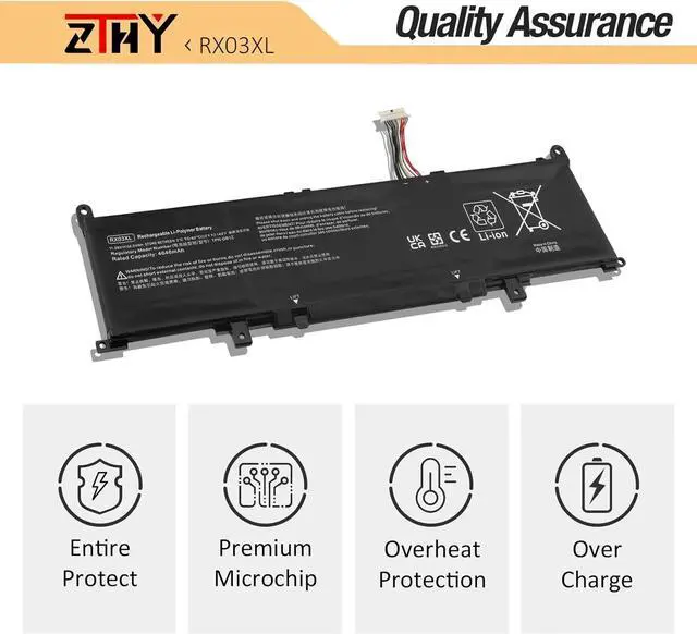 Alt view image 5 of 7 - ZTHY 56.04Wh RX03XL Laptop Battery Replacement for HP ProBook 440 445 460 465 G11 EliteBook 630 640 645 660 G11 Series HSTNN-WB0H N69453-CF1 N70706-005 TPN-IB1C N69452-171 11.58V