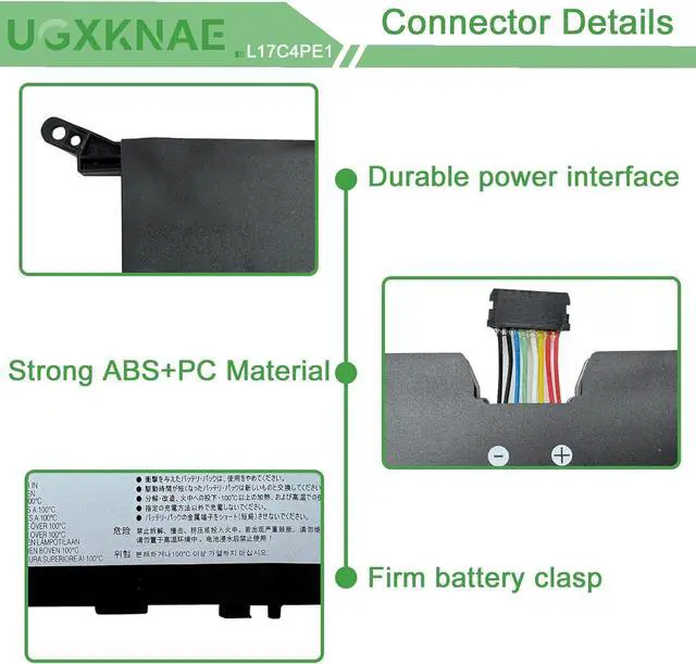 Alt view image 3 of 7 - L17C4PE1 Laptop Battery Replacement for Lenovo IdeaPad 730S-13IWL 81JB Yoga S730-13IWL 81J0/Yoga S730-13IML 81U4 Series L17M4PE1 L17S4PE1 5B10R32748 5B10R32749 5B10W67276 5B10W67274