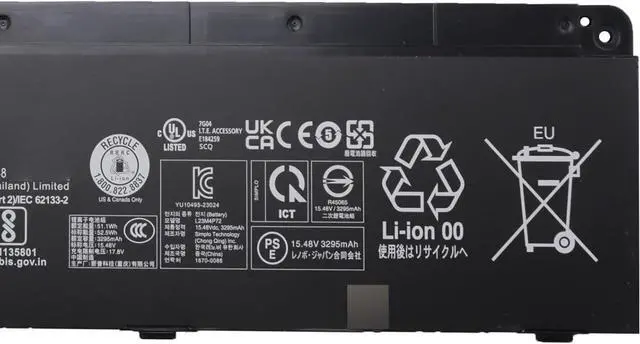Alt view image 4 of 6 - L23M4P72 Laptop Battery 52.5Wh 3392mAh 15.48V Compatible with Lenovo ThinkPad P14s Gen 5 / T14 Gen 5 Series L23C4P73 L23B4P70 L23D4P71 L23M3P76 L23C3P71