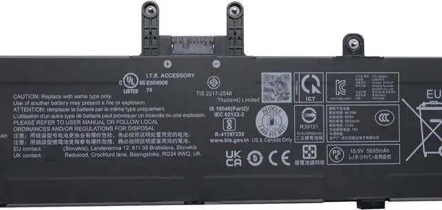 Alt view image 2 of 4 - L23D4P70 Laptop Battery 90Wh 5770mAh 15.6V Compatible with Lenovo ThinkPad P1 Gen 7 21KV 21KW Series SB11M37549 5B11M37553 L23C4P70 SB11M37548 5B11M37552