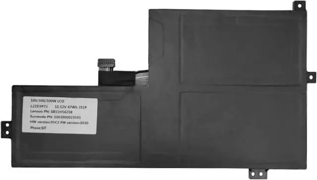 Alt view image 3 of 3 - L22D3P72 Laptop Battery 47W 4080mAh 3-Cell 11.52V Compatible with Lenovo 100w Gen 4 / 300w Yoga Gen 4 / 500w Yoga Gen 4 Series L22D3P71 L22M3P71 L22C3P70
