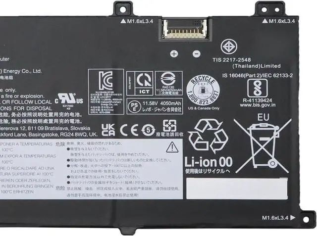 Alt view image 3 of 4 - L21C3P77 Laptop Battery 48.2Wh 4170mAh 3-Cell 11.58V Compatible with Lenovo ThinkPad X1 Fold 16 Gen 1 21ES / ThinkPad X1 Fold 16 Gen 1 21ET Series L21M3P77 L21M3P75