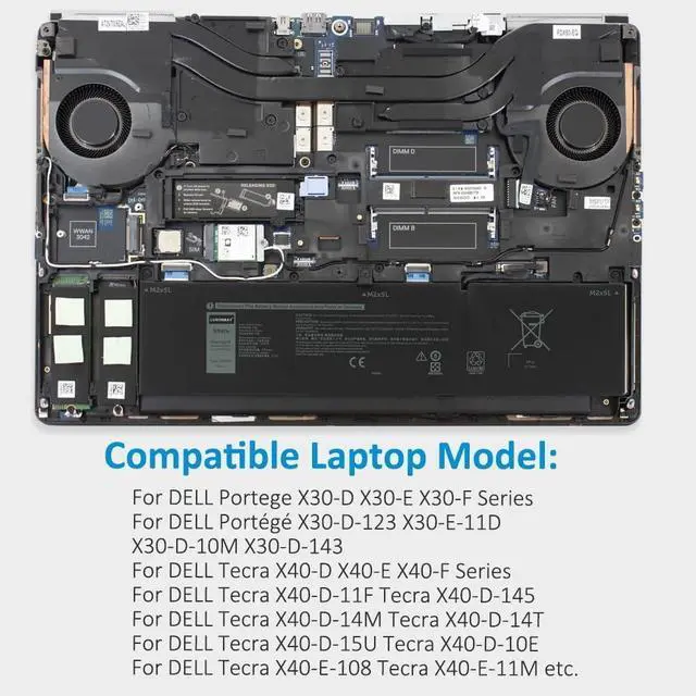 Alt view image 5 of 5 - PKWVM Laptop Battery Replacement for Dell Precision 550 7560 7750 7760 Mobile Workstation P44E P93F P44E001 P44E002 P93F001 P93F002 New Battery for C903V CR72X 17C06 0CR72X 0447VR 068N03 11.4V/95Wh