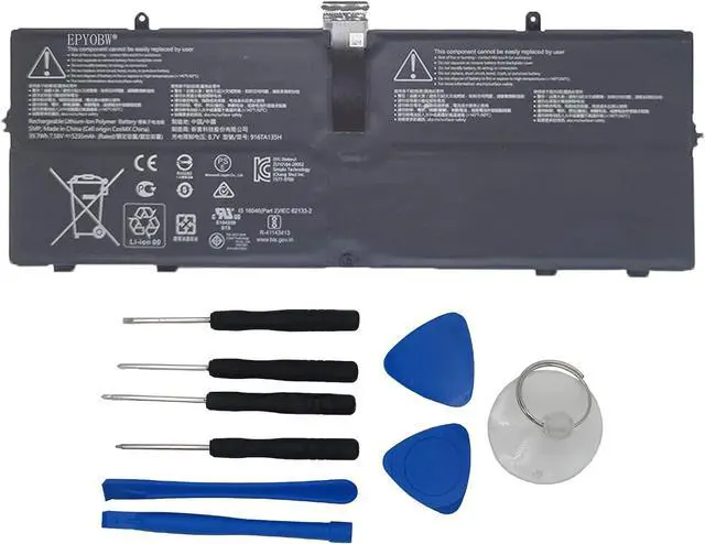 Main image of 916TA135H Laptop Battery 39.7Wh 5235mAh 4-Cell 7.58V Compatible with Microsoft Surface Laptop Go Model 1943 12.4-Inch Series DYNZ02 AHA42227028 AHA42227027