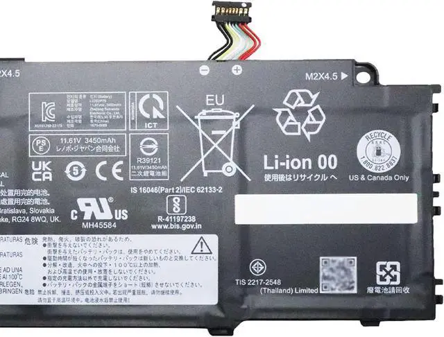 Alt view image 3 of 5 - L22D3P76 Laptop Battery 41Wh Compatible with Lenovo ThinkPad X13 Gen 4 / ThinkPad X13 Yoga Gen 4 / ThinkPad X13 Gen 5 / ThinkPad X13 2-in-1 Gen 5 Series L22B4P70 L22C4P70 L22C3P74 L22M3P76
