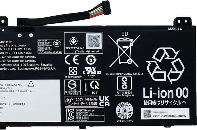 Alt view image 3 of 5 - L22C4PA1 Laptop Battery 71Wh 4623mAh 4-Cell 15.36V Compatible with Lenovo Yoga 7-16ARP8 83BS / Yoga 7-14ARP8 82YM Series L22D4PA1 L22M4PA1
