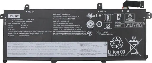 Main image of L18C3P72 Laptop Battery 51Wh Compatible with Lenovo ThinkPad T490 T495 P43S / ThinkPad P14s Gen 1 P14s Gen 2 / T14 Gen 1 T14 Gen 2 Series L18M3P73 L18M3P74 L18M4P73 L18L3P73 L18C3P71 L18M4P74