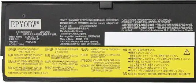 Alt view image 2 of 4 - L18M6P71 Laptop Battery 48Wh Compatible with Lenovo ThinkPad A475 A485 T470 T480 T570 T580 P51S P52S TP25 Series 02DL023 01AV452 61 61+ 61++ 01AV492 01AV422 01AV423 01AV424 01AV425 01AV426