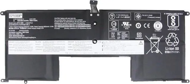 Main image of L18M4PC0 Laptop Battery 54Wh 6755mAh 4-Cell 7.72V Compatible with Lenovo Yoga S940-14IWL 81Q7 / Yoga S940-14IIL 81Q8 / IdeaPad S940-14IWL 81R0 / IdeaPad S940-14IIL 81R1 Series L18C4PC0