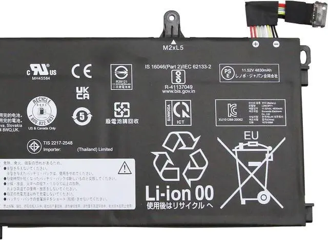 Alt view image 3 of 4 - L20D3P71 Laptop Battery 57Wh Compatible with Lenovo ThinkPad T590 / P53S / ThinkPad T15 Gen 1st / ThinkPad P15s Gen 1st / ThinkPad T15 Gen 2 / ThinkPad P15s Gen 2 Series L18M3P71 L18L3P71