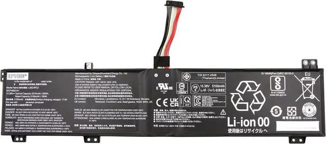 Main image of L20C4PC2 Laptop Battery 80Wh 5210mAh 4-Cell 15.36V Compatible with Lenovo Legion 5-17ITH6H 82JM / Legion 5-17ITH6 82JN / Legion 5-17ACH6H 82JY / Legion 5-17ACH6 82K0 Series L20M4PC2
