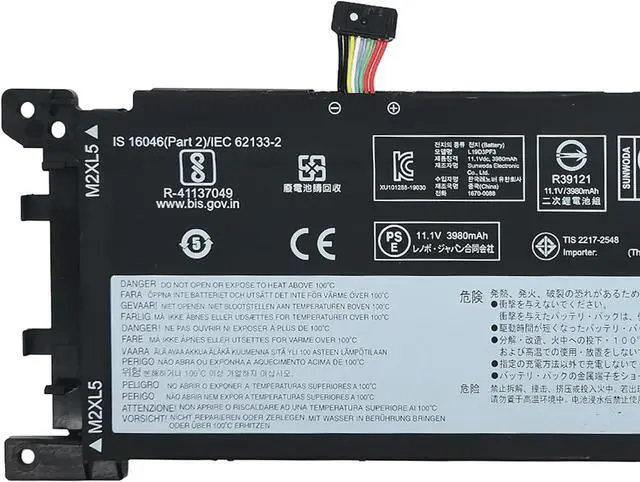 Alt view image 3 of 6 - L19D3PF3 Laptop Battery 45.7Wh 3-Cell Compatible with Lenovo Ideapad 5-15IIL05 5-15ARE05 5-15ITL05 5-15ALC05 5-15IAL7 Series L19C3PF4