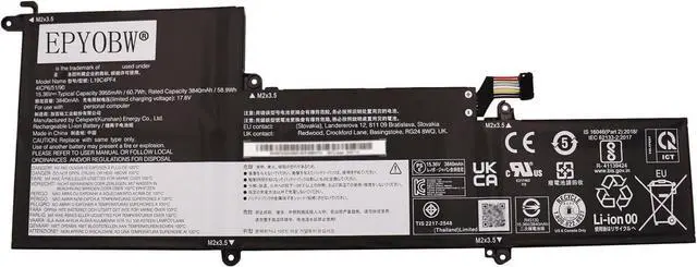 Main image of L19C4PF4 Laptop Battery 60.7Wh 4-Cell Compatible with Lenovo ideapad Yoga Slim 7-14IIL05 7-14ARE05 7-14ITL05 / ideapad Slim 7-14IIL05 7-14ARE05 7-14ITL05 Series L19M4PF4 L19D4PF4