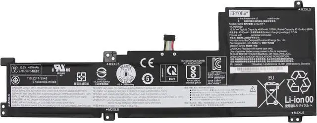 Main image of L19C4PF1 Laptop Battery 70Wh 4-Cell Compatible with Lenovo Ideapad 5-15IIL05 5-15ARE05 5-15ITL05 5-15ALC05 Series L19M4PF1 L19L4PF1