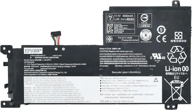Main image of L19C3PF4 Laptop Battery 45Wh 3-Cell Compatible with Lenovo Ideapad 5-15IIL05 5-15ARE05 5-15ITL05 5-15ALC05 5-15IAL7 Series L19D3PF3