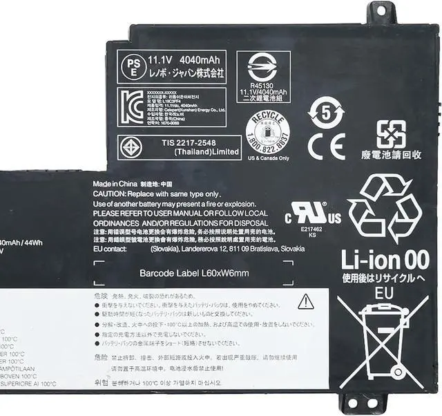 Alt view image 4 of 6 - L19C3PF4 Laptop Battery 45Wh 3-Cell Compatible with Lenovo Ideapad 5-15IIL05 5-15ARE05 5-15ITL05 5-15ALC05 5-15IAL7 Series L19D3PF3