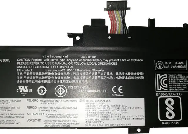 Alt view image 3 of 4 - 01AV434 Laptop Battery 51Wh 3355mAh 4-Cell Compatible with Lenovo ThinkPad Yoga 370 20JH 20JJ / ThinkPad X380 Yoga 20LH 20LJ Series SB10K97591 01AV433 SB10K97590 01AV432 SB10K97589