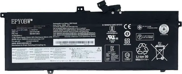 Main image of L18M6PD1 Laptop Battery 48Wh Compatible with Lenovo ThinkPad X390 20Q0 20Q1 20SC 20SD / ThinkPad X395 20NL 20NM / ThinkPad X13 20T2 20T3 20UF 20UG Series L18D6PD1 L18C6PD1 L18M6PD2