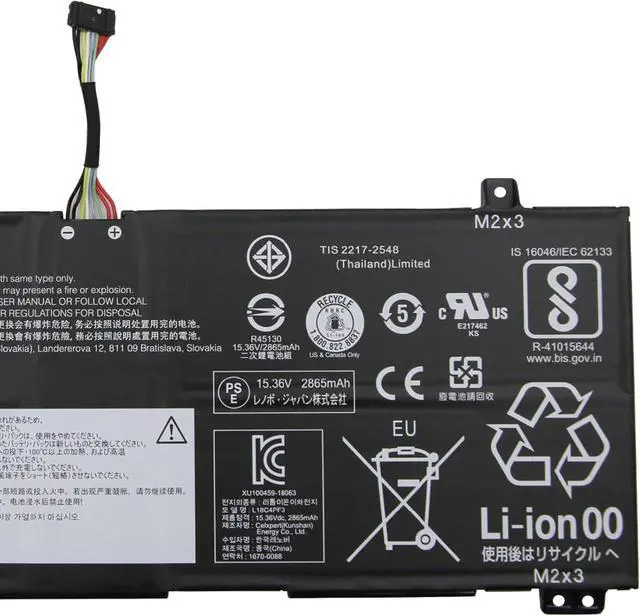 Alt view image 3 of 5 - L18C4PF3 Laptop Battery 45Wh 4-Cell Compatible with Lenovo Ideapad S540-14IWL / Ideapad S540-14IML Touch/Ideapad C340-14IWL / Ideapad Flex-14IWL Series L18M4PF3 L18M4PF4 L18C4PF4