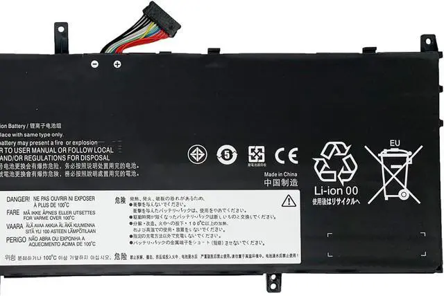 Alt view image 3 of 5 - L19D4PD1 Laptop Battery 60Wh 7820mAh 4-Cell 7.68V Compatible with Lenovo ideapad Yoga 6-13ARE05 82FN 6-13ALC6 82ND / Yoga C640-13IML LTE 81XL / Yoga C640-13IML 81UE Series L19C4PD1