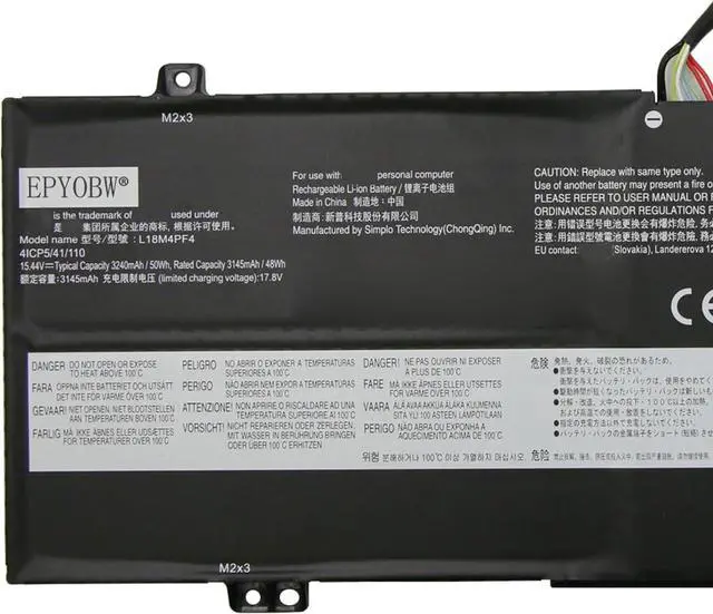 Alt view image 2 of 5 - L18M4PF4 Laptop Battery 50Wh Compatible with Lenovo Ideapad S540-14IWL / Ideapad S540-14IML Touch/Ideapad S540-14IWL Touch/Ideapad C340-14IWL / Ideapad Flex-14IWL Series L18M4PF3